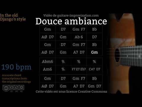 Douce ambiance (190 bpm) - Gypsy jazz Backing track / Jazz manouche