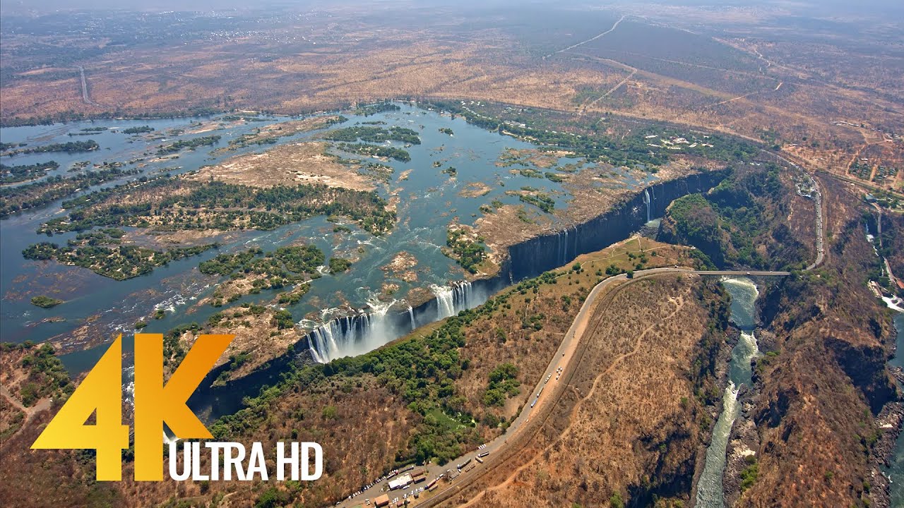 Victoria Falls Aerial — The Smoke That Thunders