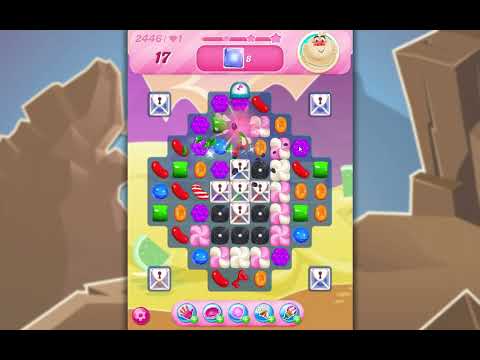 Candy Crush Saga Level 2446 No Boosters