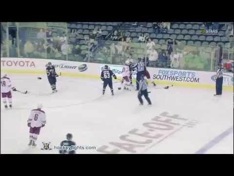 Rostislav Klesla vs Brenden Morrow Oct 10, 2011