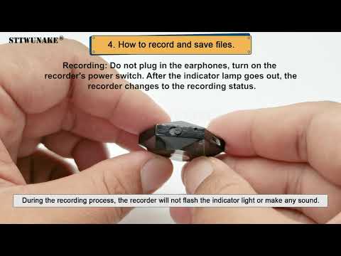 Mini Voice Recorder,Digital Audio Recorder,Small Listening Device,Necklace Shape,STTWUNAKE