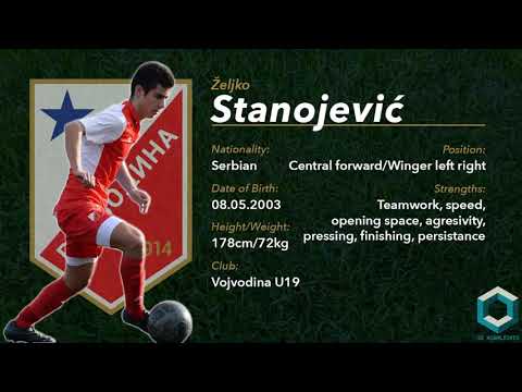 Zeljko Stanojevic - FK Vojvodina U19 - Central Forward/Winger - HIGHLIGHTS