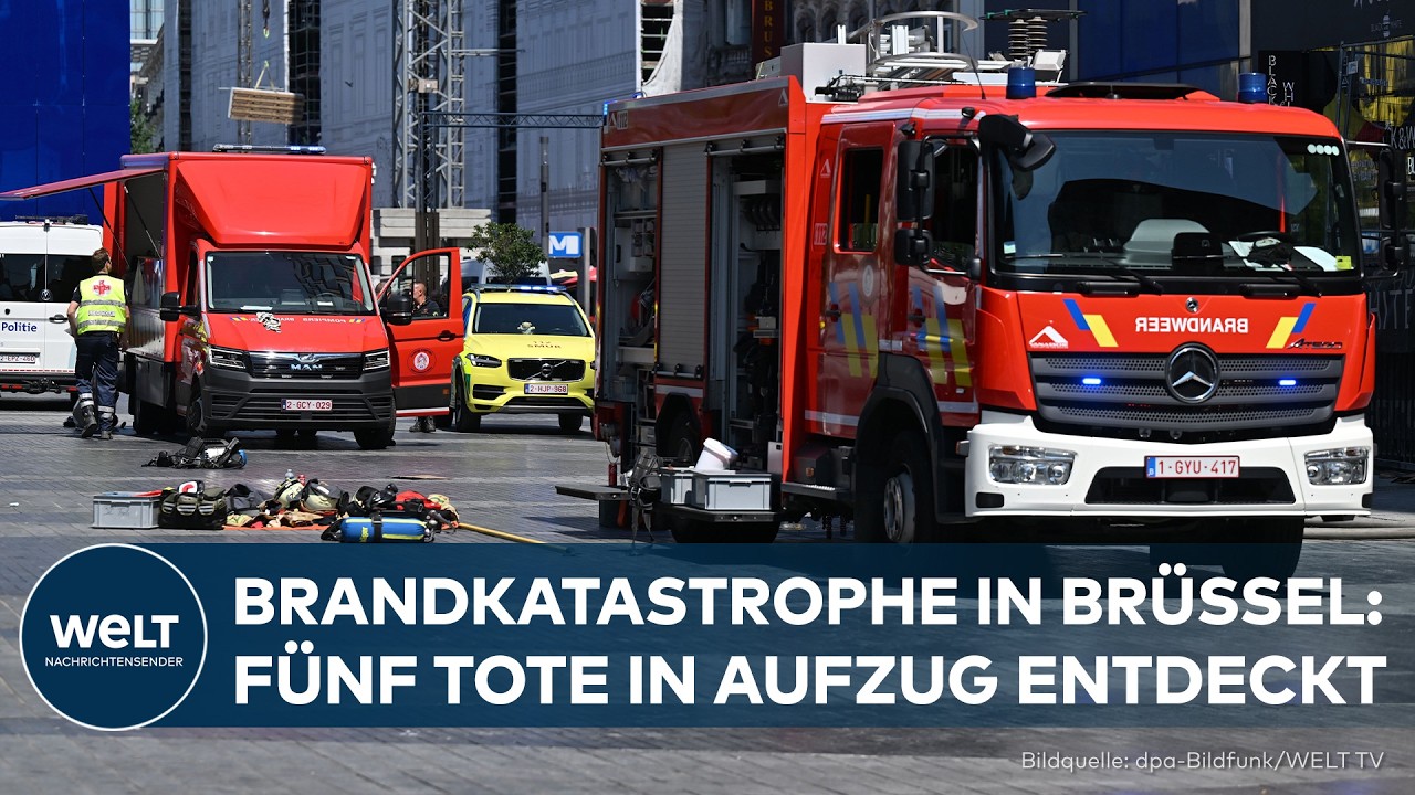BELGIEN: BRANDKATASTROPHE IN BRÜSSEL – Fünf Tote im Aufzug entdeckt – Polizei ermittelt