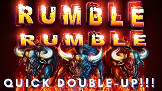DOUBLE &amp; DONE!  RUMBLE RUMBLE &amp; FLYING HORSE SLOT MACHINES  PALA CASINO