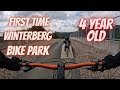 4 Year Old First Time At Winterberg Mother Bike Park Green Trail 4K