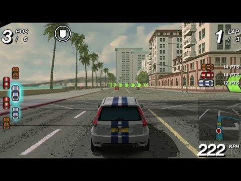 Ford Street Racing: L.A. Duel PSP Gameplay HD (PPSSPP)