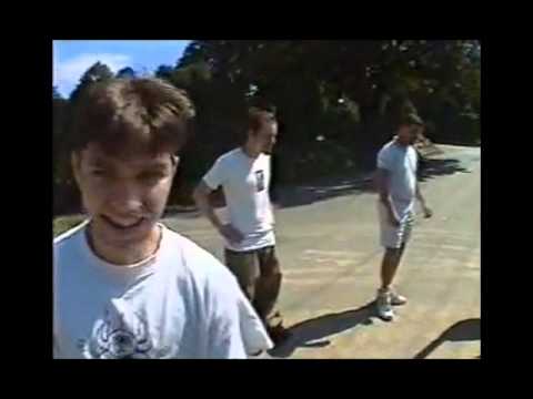 Brandon Dicamillo And Bam Margera kick footballs at cars for CKY