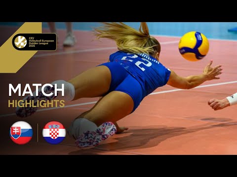 Highlights | Slovakia vs. Croatia - CEV Volleyball European Golden League 2025 | Women