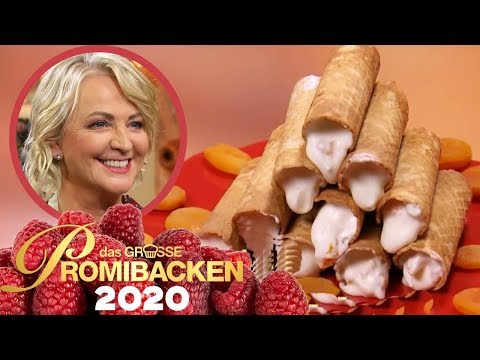 Leckere Waffeln mit süßer Vanille-Creme: Ullas Rollen | Aufgabe | Das große Promibacken 2020 | SAT.1