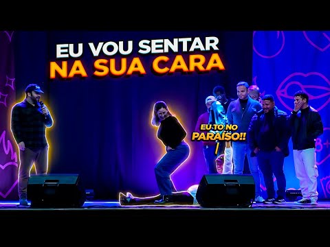 ELA SENTOU NELE NO PALCO com Raphael Ghanem em Dourados