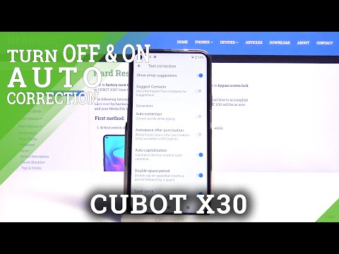 How to Enable Autocorrect on CUBOT X30 - Text Features
