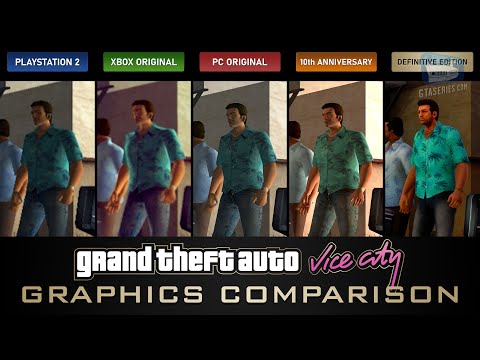 GTA Vice City Definitive Edition Comparison - PS2 / Xbox / PC / Mobile / Remaster