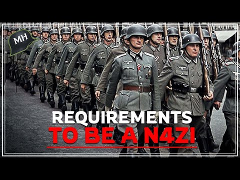 What were the REQUIREMENTS to be an 'SS' SOLDIER in N4zi Germany?