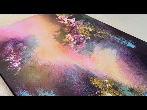 Unlock The Secret of blending colors for Abstract Painting. Amazing Art Technique #abstractpainting