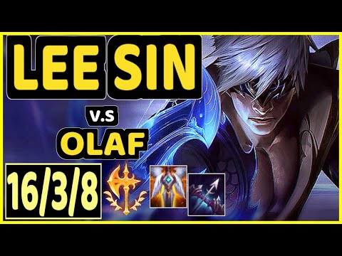 DAT (KITZUO) (LEE SIN) vs OLAF - 16/3/8 KDA JUNGLE GAMEPLAY - NA Ranked DIAMOND