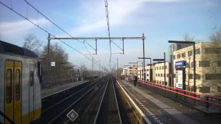 preview picture of video '[cabinerit] A train driver's view: Zwolle - Amsterdam CS, SLT, 25-Feb-2015.'