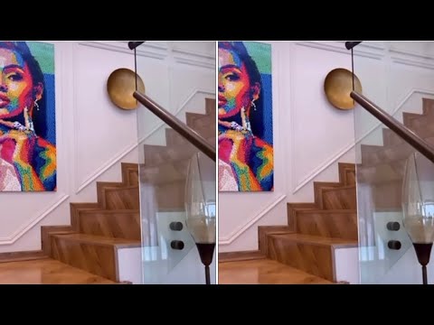 Kefilwe Mabote Shows Off Her Stunning House And Expensive Art Pieces