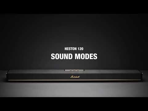Marshall Heston 120 Garso kolonėlė su „Dolby Atmos“ įtraukiančiu garsu, juodos spalvos video