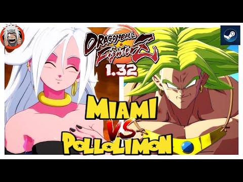 DBFZ PolloLimon vs Miami (A21LC, A21, Beerus) Vs (VegetaSSJ, Broly, Frieza)