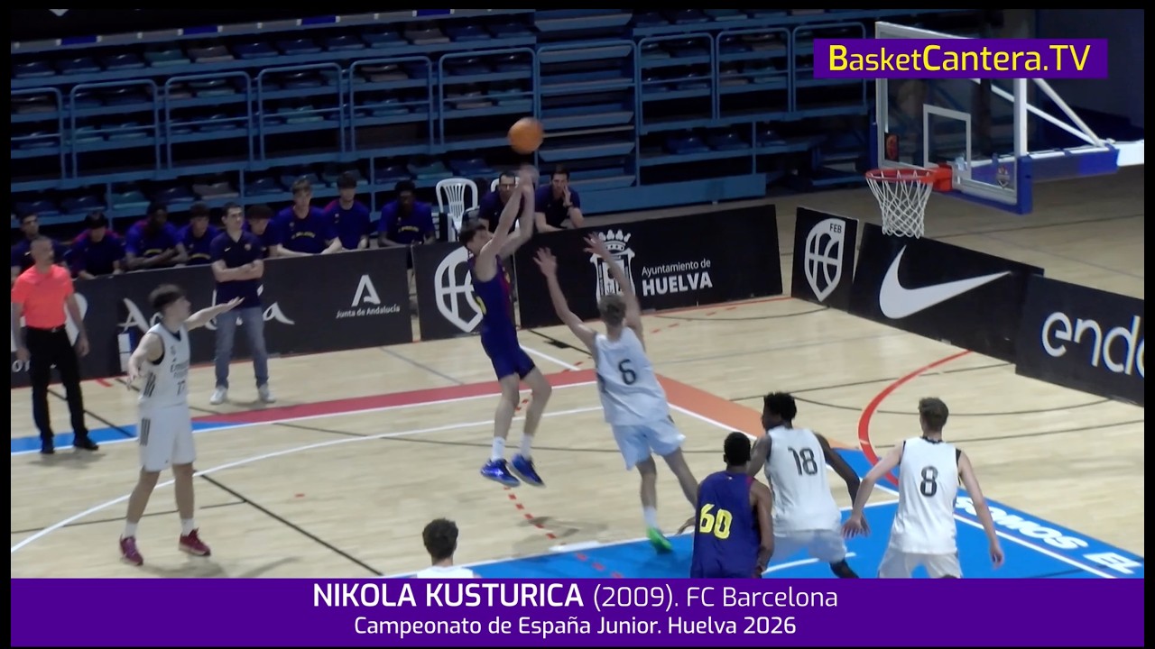 NIKOLA KUSTURICA (2009) FC Barcelona.- Canastas en Campeonato España Junior 2026