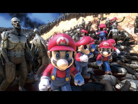 300 MARIO VS 50,000 ZOMBIES - UEBS MODS - Ultimate Epic Battle Simulator