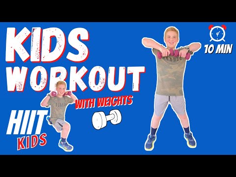 Kids Workout with Weights | Total Body   4K