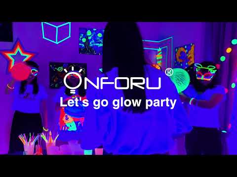 How to set up a glow party with onforu black light