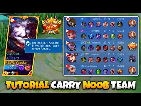 Top 1 Global Alucard Secret Strategy They Don't Want You To Know! 😱 (Easy Carry NOOB TEAM! 💯)
