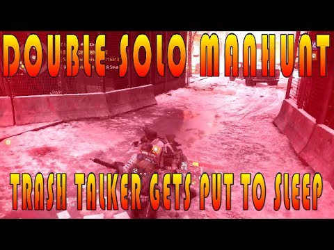 The Division 1.6.1 Double Solo Manhunt Gameplay