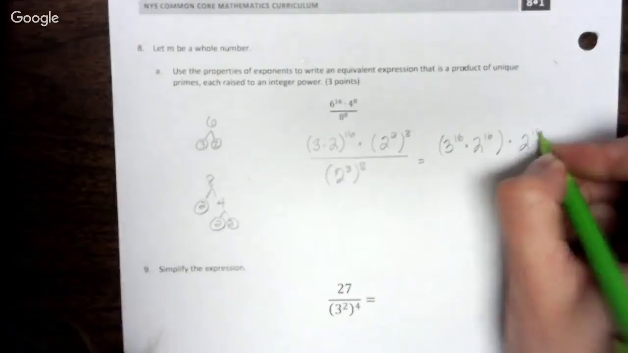Grade 8 - Unit 1 Test Review