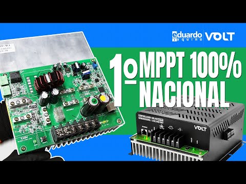 Controlador MPPT 100% Nacional 30A 12V 24V 48V Gerenciável VOLT