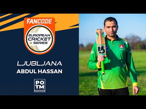 POTM: A.Hassan - Match 4 - LJU vs BEL | Highlights | FanCode ECS Croatia, 2022 Day 1 | ECS22.606