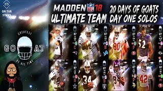 Madden 18 Ultimate Team 20 Days Of Goats Day 1 Solos + Calvin Johnson Doritos Code Giveaway #MUT