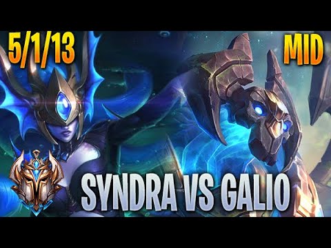 Syndra vs Galio MID - KR Challenger