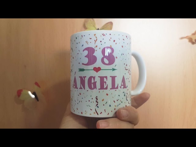 Vídeo relacionado con Genérico Taza Feliz Cumpleaños, Diseño estilo Kawaii de taza de café, Acabado Brillante, Apta para Microondas y Lavavajillas, 325 ml, Regalo CUMPLEAÑOS