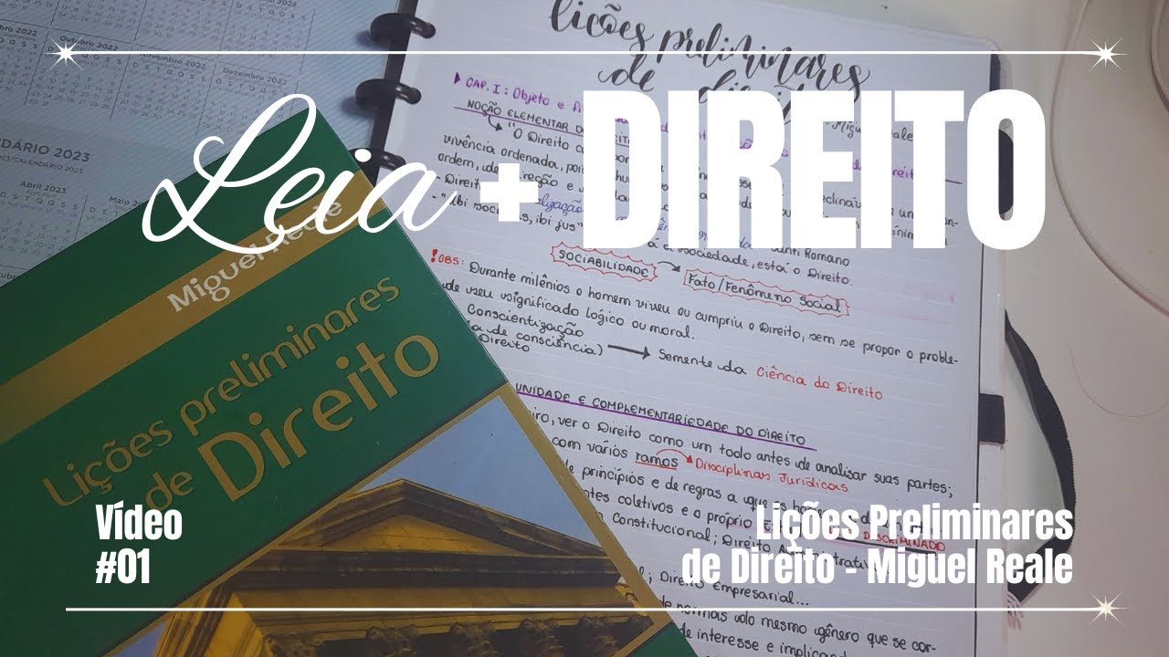 LIÇÕES PRELIMINARES DE DIREITO (Miguel Reale) | #LEIA+DIREITO