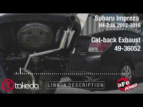 aFe POWER Subaru Impreza Takeda Cat-Back Exhaust System