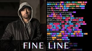 Eminem - Fine Line | Lyrics, Rhymes Highlighted