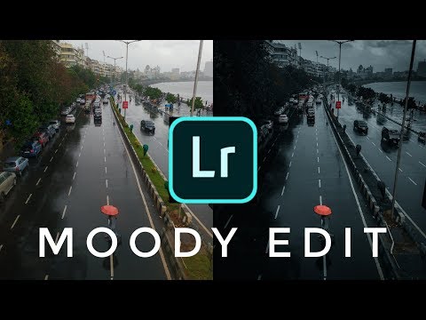 moody blue tones in adobe lightroom mobile