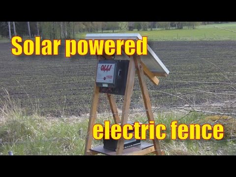 Solarbetriebenes Weidezaungerät - Elstängselaggregat med solpanel