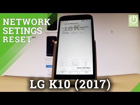 How to Reset Network Settings in LG K10 (2017) - Restore Network