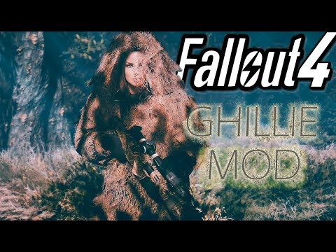Fallout 4 - COD Ghillies Wasteland Sniper Build - Ghillie Mod (Suit and Weapon Wraps)