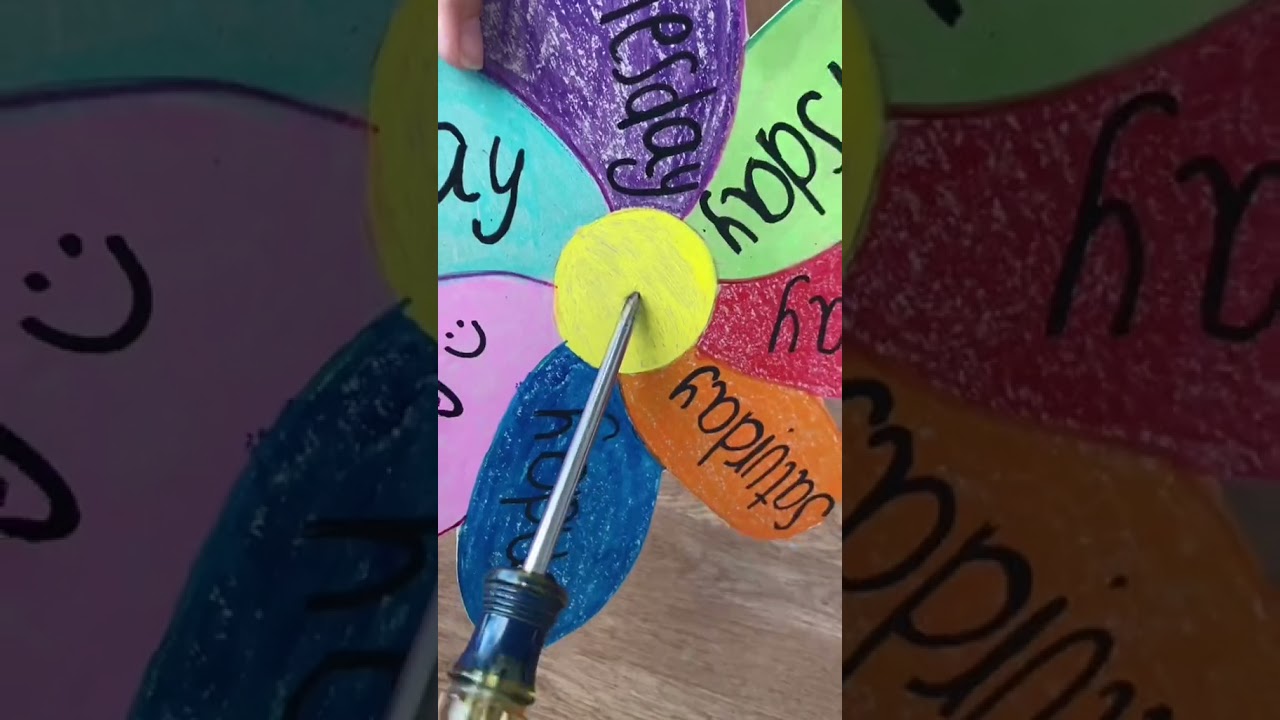 DIY days of the week board