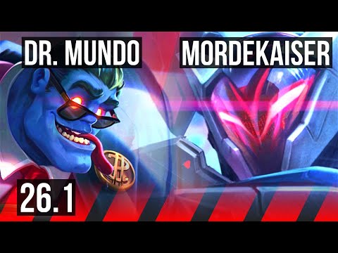 DR. MUNDO vs MORDEKAISER (TOP) | KR Master | 26.1