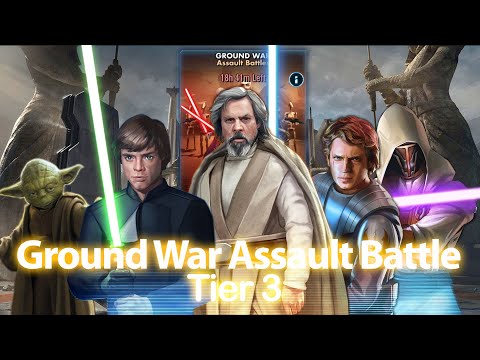 Ground War Assault Battle - Tier 3 with JML (Jedi Master Luke)