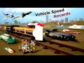 Speed Comparison Of Fastest Vehicle On Air Land Water Rails
