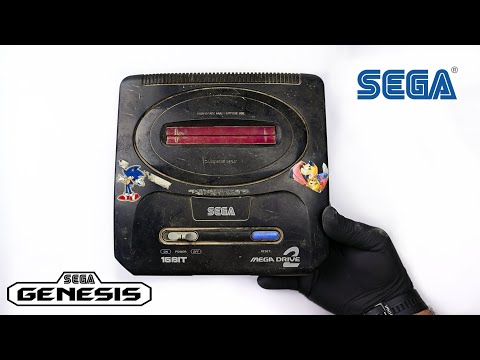 Restoration and Repair a junk Sega Mega Drive2- Retro Console Classic Games | ASMR