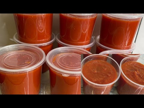 How To Make Homemade Tomato Sauce//Easy Way To Make Tomato Sauce//Masof's kitchen