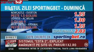 BILETUL ZILEI SPORTINGBET: “Mix” in cautarea primului verde din luna noiembrie!