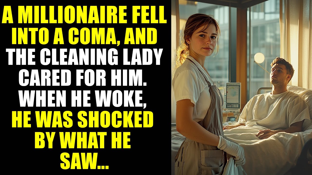 A Millionaire Fell Into a Coma, and When He Woke, He Was Shocked to See an Immigrant Cleaning Woman.